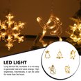 thumbnail image 3 of Wosthever Lámpara con ventosa, juego de luces decorativas para interiores, habitación, fiesta, tienda, ventana, farol, Patio, impermeable, Iluminación navideña Árbol de Navidad, 3 of 6