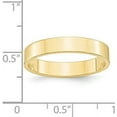 thumbnail image 3 of Avariah Diamonds Solid 10k Yellow Gold 4.2mm Lightweight Flat Wedding Band Size 5 - Ring Size 5.0, 3 of 6