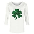 thumbnail image 5 of Zedker St Patricks Day Long Sleeve Shirt for Women Shamrock Clover Love Graphic Shirts Irish Gifts Tee Tops 2026, 5 of 6