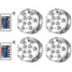 thumbnail image 1 of Luces LED sumergibles RGB XCF para jarrones y fiestas 4 Pcs, 1 of 4