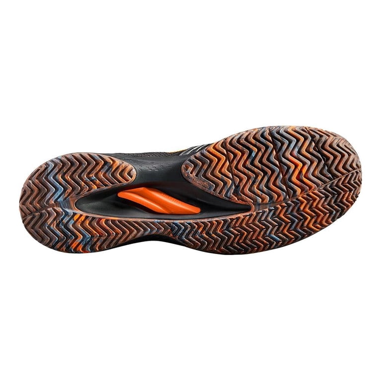 Wilson Men's Kaos 2.0 SFT Tennis Shoe (Ebony/Black/Shocking Orange
