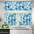 thumbnail image 3 of Aplkyhs Window Treatment Decor Small Window Swag and Tiers Thermal Insulated Pack of 3 Easy to Install with Rod Pocket for Bathroom and Laundry Decoration, 3 of 6