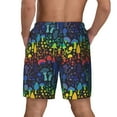 thumbnail image 2 of Haiem Magical Mushrooms and Flowers Mens Swim Trunks with Compression Liner 2 in 1 Swimming Shorts Stretch Swimwear Quick Dry,Board Shorts-Medium, 2 of 9