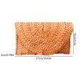 thumbnail image 3 of Bolsa de mano de paja para mujer, Bolsa de playa tejido bohemio, informal, para boda, fiesta, graduación (naranja) Ndcxsfigh Para Estrenar, 3 of 6