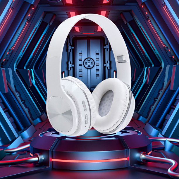 Auriculares inalámbricos Bluetooth montados en la cabeza | Chip 5.0 | Reducción de ruido | Sonido estéreo de alta definición | Batería de 6-8 horas | Comodidad ajustable | Multidispositivo | Alcance