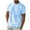 Light Blue, variant on Mgmyaa Mens Print Sports T-shirt Short Sleeve Crew Neck Classic T-Shirt