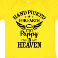 thumbnail image 4 of Inktastic Handpicked for Earth by My Pappy in Heaven with Angel Wings Boys or Girls Baby Bodysuit, 4 of 5