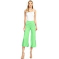 thumbnail image 3 of Made by Johnny Women's Knit Culottes Pants XXXXL MINT, 3 of 6