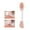 Pink, variant on Green Dual Head Silicone Mask Brush - Soft Facial Cleansing Tool for Pore Cleaning & Mud Mask Application, Ergonomic Handle for Easy Use