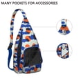 thumbnail image 3 of Designer Sling Backpack - High Fashion Artistic Pattern Shoulder Bag, Lightweight for Travel & Shopping, 3 of 4