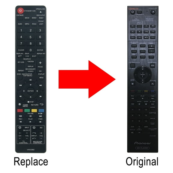 New VXX3382 replace remote control fit for PIONEER BluRay Players BDP430