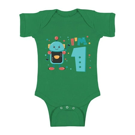 

Awkward Styles Robot Birthday Party 1st Birthday Boy Bodysuit Robot Baby Bodysuit Short Sleeve First Birthday Baby Bodysuit 1 Year Old Clothes My 1st Birthday Gifts for Birthday Boy Birthday Gifts