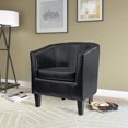 thumbnail image 2 of CorLiving Antonio Bonded Leather Tub Chair, 2 of 4