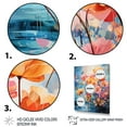 thumbnail image 3 of Designart "Multicolored Ferns composition VIII" Floral & Botanical Floater Framed Wall Art Print, 3 of 7