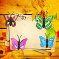 thumbnail image 3 of De Chinchetas Creativas De Mariposa, Decoración De Pared Fija De Corcho Fino Con Apariencia Única De Mariposa Para Fotos, Horarios, Documentos Scienceny EL008898-00, 3 of 5