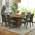 thumbnail image 2 of Juego de Comedor con Mesa de Madera y 8 Sillas Leila Madesa Marrón, 2 of 13