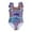 Purple, variant on Toddler Girls Swimsuits Gradient Leopard Print Strappy Square Collar Kids One-Piece Swimsuit Swimwears Activewear,,2-3 Years