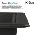 thumbnail image 3 of Kraus Évier de Cuisine Quarta 33 Pouces 60/40 Bols Granit Noir KGD-442 Modèle, 3 of 9