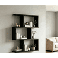 thumbnail image 6 of Leumius 3-Tier Bookshelf,Modern Simple Storage Rack for Books/Décor for Bedroom,Living Room,Black, 6 of 7
