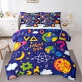 thumbnail image 1 of YST Math 7-Piece Full Size Comforter Set with Sheets, Mathematical Formula – Luxurious Bedding Ensemble, 1 of 5