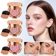 thumbnail image 4 of Multi-purpose -Soft Light Flower Powder Blusher, Updated Powder Blush for Cheeks, Contour & Highlight Face for a Shimmery or Matte, Lasting Makeup Coloring ,7g, 4 of 6