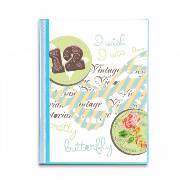 Rose Stamps and Book Sheet Protectors Portfolio Binder Folder