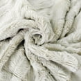 thumbnail image 5 of Home Soft Things Saga Double Sided Faux Fur Throw - Fog - 50" x 60", 5 of 8