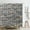 HY3381, variant on St Brick Wall Bathroom Shower Curtain Fabric Waterproof Garden Vintage Background Screens