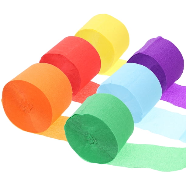 KAKOWELY 2 juegos de serpentinas de papel crepé colgantes para decoración de fiestas, cumpleaños, bodas y Halloween.
