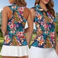 thumbnail image 3 of Uorisanigo Hawaii Flower Matching Couple Outfits Men Zipper Shirt Size XL Short Sleeve Dry Fit Casual Workout Tops and Womens Golf Shirts 1/4 Zip Up Sleeveless Racerback Sports Tops, 3 of 8