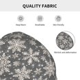 thumbnail image 5 of Xecao Sparkling Snowflakes Print Knit Hat,Winter Beanie for Men Women, Beanie Soft Warm Ski Stocking Cuffed Cap, 5 of 7