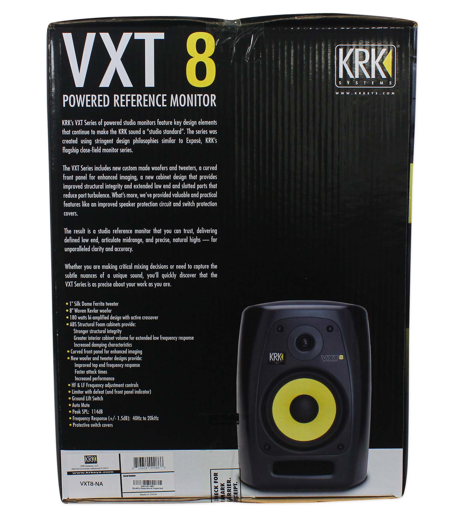 krk vxt8 active studio monitor
