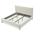 thumbnail image 3 of Modus Furniture Burke Upholstered Platform Bed in Cottage Cheese Boucle, 3 of 9