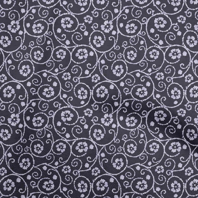 oneOone Georgette Viscose Purple Fabric Asian Batik Floral Sewing Craft Projects Fabric Prints By Yard 42 Inch Wide