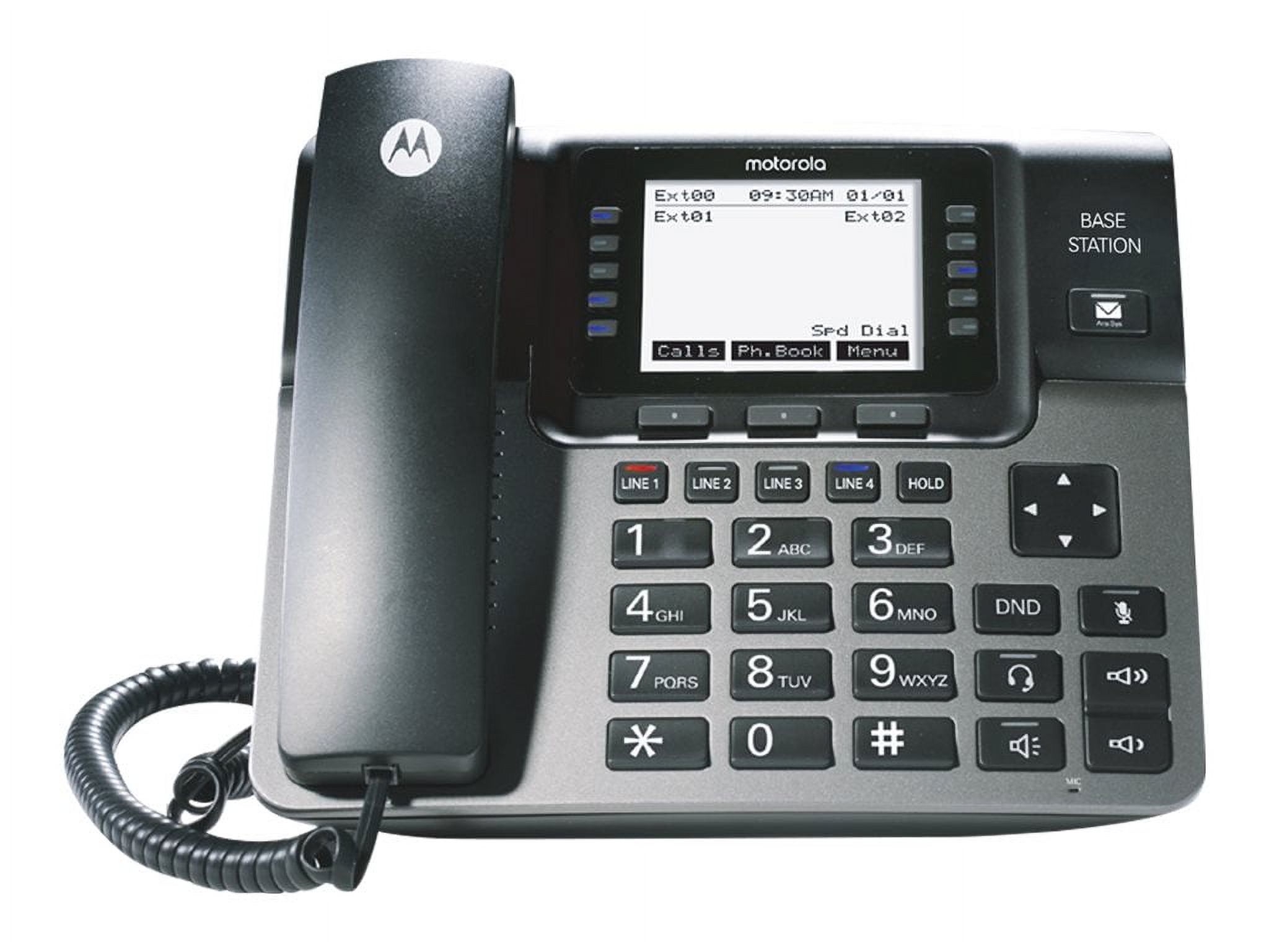 Motorola ML1002D Unison 1-4 Line Wireless Phone System Bundle - 2 Additional Deskphones - image 2 of 3