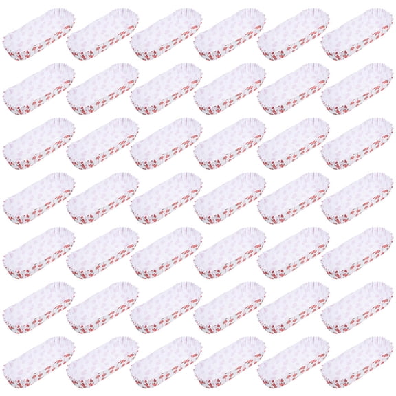 Frcolor 200Pcs Paper Hot Dog Trays Multi-function Hot Dog Dishes Disposable Hot Dog Holders