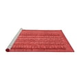 thumbnail image 2 of Ahgly Company Machine Washable Indoor Square Abstract Red Modern Area Rugs, 3' Square, 2 of 4