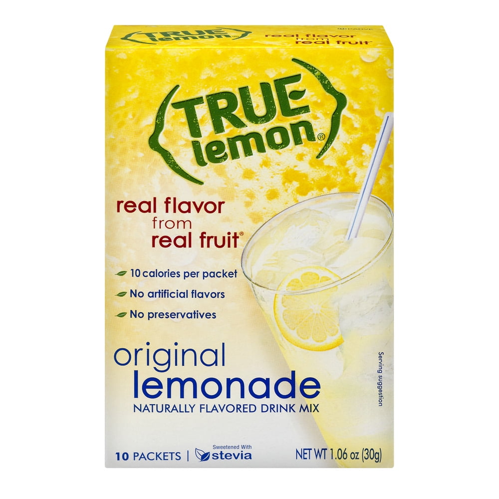 True Lemon Lemonade Drink Mix, 10 Packets, 1.06 Oz.