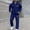 Blue, variant on Mens Sweat Suits Set Tracksuit 2 Piece Outfits Full Zip Jackets Pants Jogging Suits Sweatsuit Set Sports Clothes Outfits