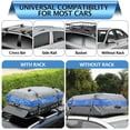 thumbnail image 3 of EastVita Rooftop Cargo Carrier Bag，21 Cubic Feet Heavy Duty Waterproof Rooftop Car Bag,Fits for All Cars with/Without Rack,8 Door Hooks,Storage Bag (21 Cubic Feet), 3 of 7