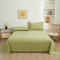 thumbnail image 1 of Feltree 3-Piece Solid Color Sheet Set with Pillowcases - Washable Polyester Bedding - Soft, Fade-Resistant, and Easy Care for A Comfortable Sleep, 1 of 7
