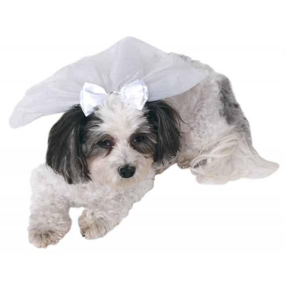 Wedding Veil Pet Costume Accessory - Small/Medium