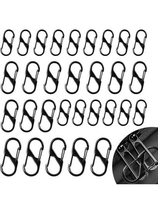 Zipper Clips Anti Theft, 5 Pcs Zipper Pull Locks For Backpacks, Dual Spring  S Carabiner Zipper Clip Theft Deterrent For Luggage Suitcase Camping(Black)