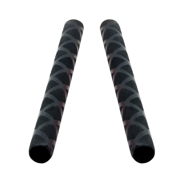 2 piezas de agarres para baquetas, envoltura termorretráctil para baquetas de batería. Negro
