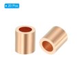 thumbnail image 3 of Unique Bargains 1/8'/3mm Wire Rope Stop Sleeve,Crimping Loop Sleeve for Wire Rope and Cable Ferrule,Metallic,20 Pack, 3 of 5