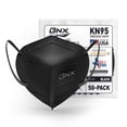 thumbnail image 2 of BNX KN95 Black Face Masks (50-Pack), (Earloop) (Model: E95), 2 of 7