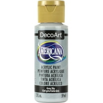 Multipack of 6 - Americana Acrylic Paint 2oz-Grey Sky - Opaque