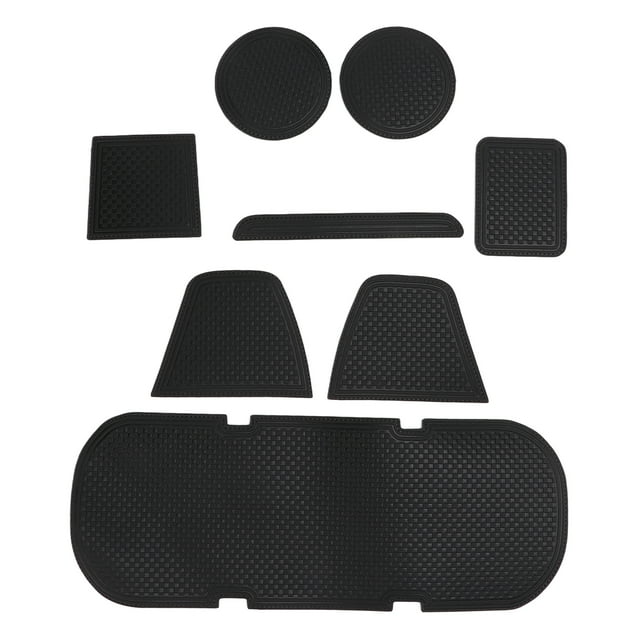 8 Pcs Center Console Liner Mat Black Interior Accessories Replacement for BRZ 2013‑2020