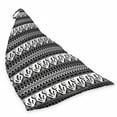 thumbnail image 2 of Aztec Lounger Chair Bag, Tribal Geometric Bohemian Design of Mexican Kingdom Moon Feather and Triangles, High Capacity Storage with Handle Container, Lounger Size, Black and White, by Ambesonne, 2 of 5