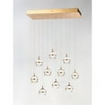 thumbnail image 2 of ET2 E24599-93PC Swank LED 10-Light Linear Pendant, Polished Chrome, 2 of 7